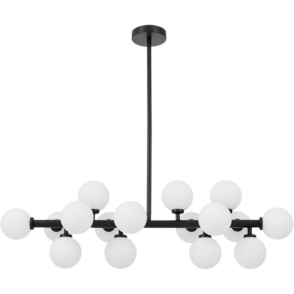 

Потолочная люстра на штанге Lumina Deco Marsiada LDP 6033-16 BK, Белый, Marsiada LDP 6033-16 BK