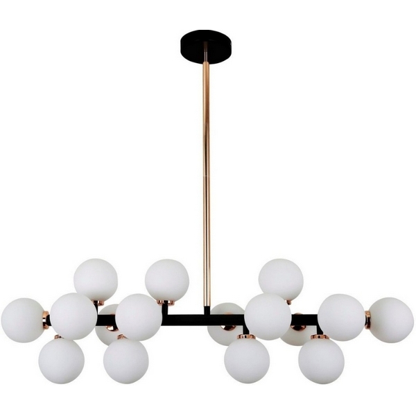 

Потолочная люстра на штанге Lumina Deco Marsiada LDP 6033-16 BK+MD, Белый, Marsiada LDP 6033-16 BK+MD