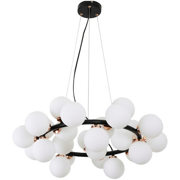 

Подвесная люстра Lumina Deco LDP 6033-25 BK+GD, Черно-белый, LDP 6033-25 BK+GD