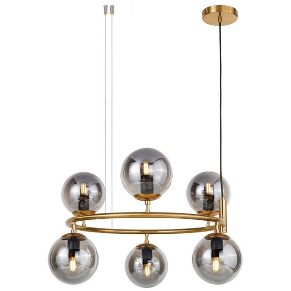 

Подвесная люстра LDP 6034-6 RND Lumina Deco MD, LDP 6034-6 RND MD