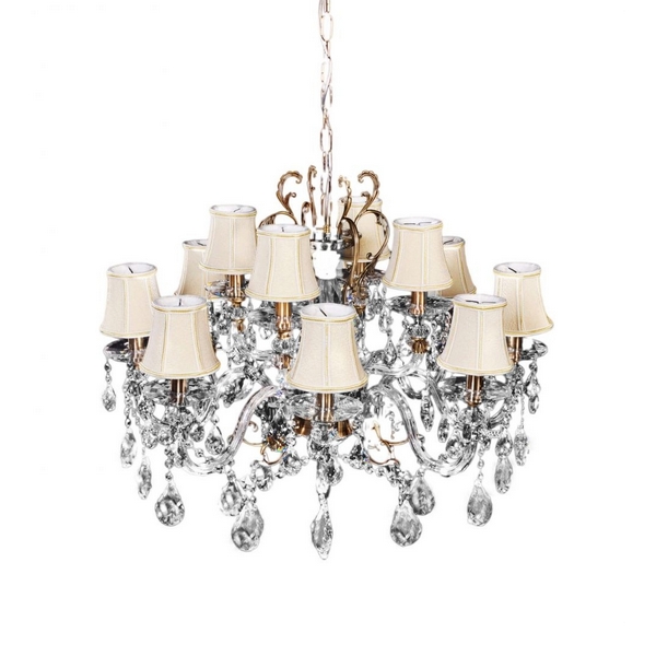 

Подвесная люстра хрустальная LDP 66251-12 Lumina Deco BIANCA, BIANCA LDP 66251-12