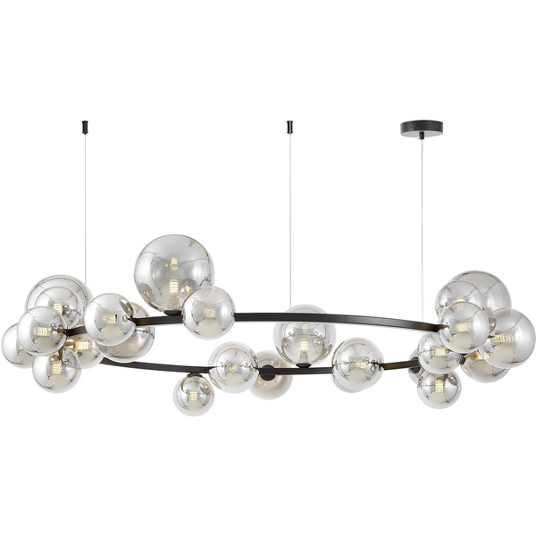 

Подвесной светильник Lumina Deco Merido LDP 7033-24 BK+GY, Серый, Merido LDP 7033-24 BK+GY