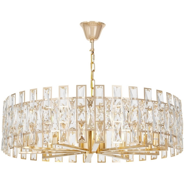 

Подвесная люстра хрусталь Lumina Deco Florina LDP 7041-800 F.GD, Прозрачный, Florina LDP 7041-800 F.GD