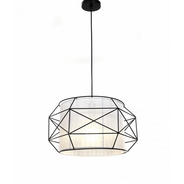 

Подвесной светильник Berti LDP 8001 BK+WT (Lumina Deco), Черно-белый, Berti LDP 8001 BK+WT