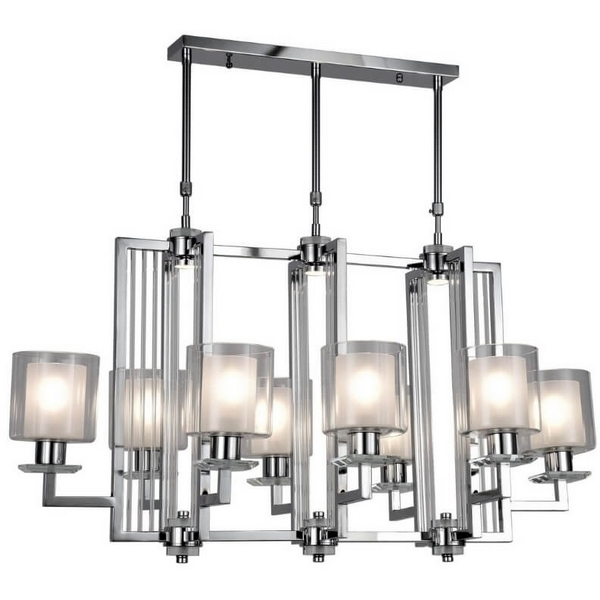 

Подвесная люстра на штанге Lumina Deco LDP 8012-8 PR CHR, Хром, LDP 8012-8 PR CHR