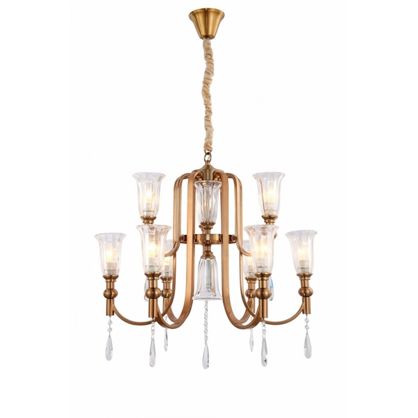 

Подвесная люстра LDP 8041-6+3 S.GD Lumina Deco Rionella, Rionella LDP 8041-6+3 S.GD