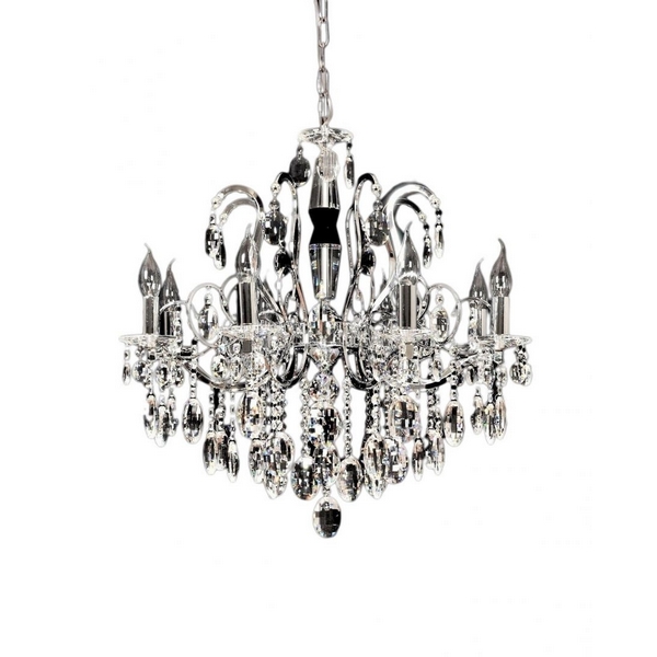 

Подвесная люстра хрустальная LDP 9123-8 Lumina Deco Daniella, Daniella LDP 9123-8