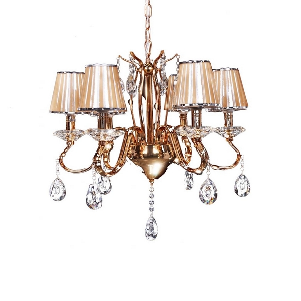 

Подвесная люстра LDP 9267-6 GD Lumina Deco Finezzia, Бежевый, Finezzia LDP 9267-6 GD