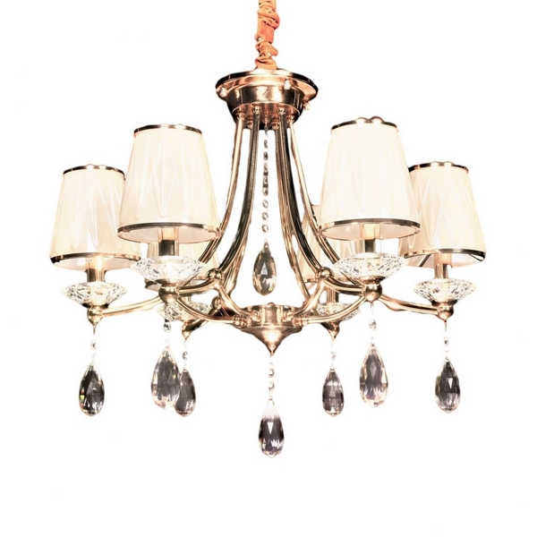 

Подвесная люстра LDP 9268-6 GD Lumina Deco Dominni, Белый, Dominni LDP 9268-6 GD
