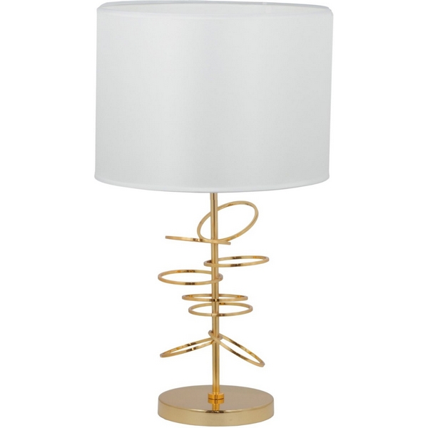 

Настольная лампа Lumina Deco Milari LDT 5530 F.GD+WT, Белый, Milari LDT 5530 F.GD+WT