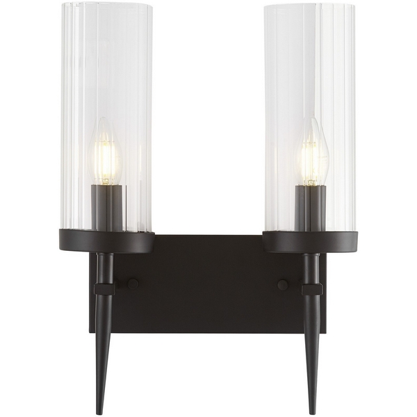 

Бра Lumina Deco Moratti LDW 8022-2 BK+PR, Прозрачный, Moratti LDW 8022-2 BK+PR