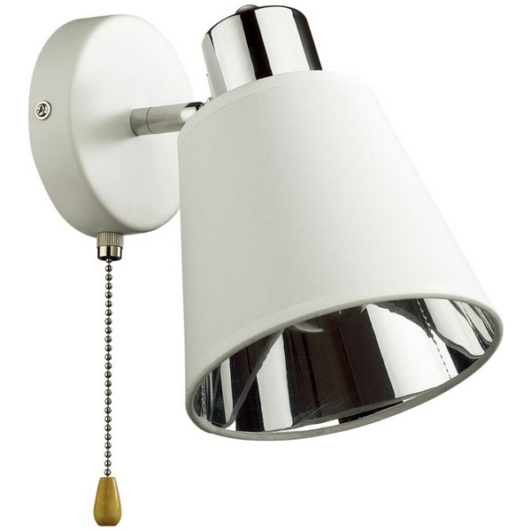 

Бра с выкл. белый, хром E14 40W Lumion Gretchen 5219/1W, Gretchen 5219/1W