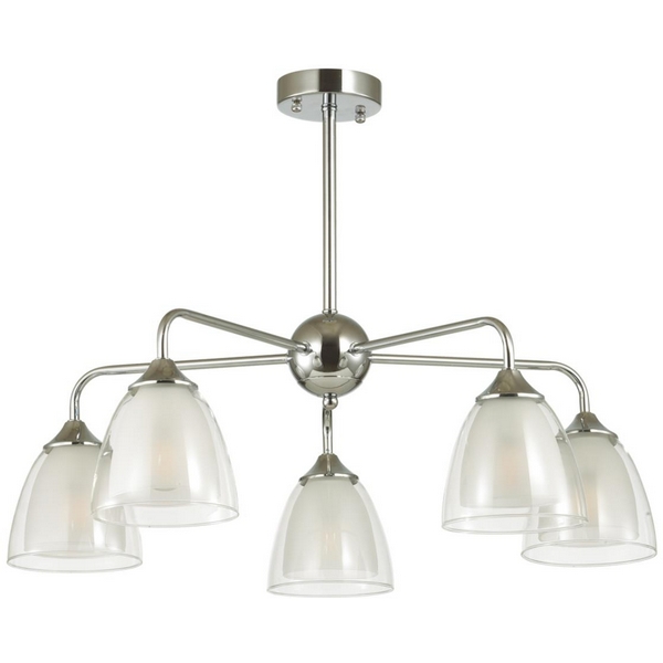 

Потолочная люстра на штанге Lumion Toby 5289/5C, Прозрачный, Toby 5289/5C