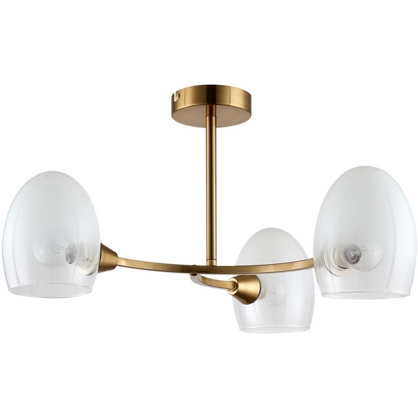 

Потолочная люстра на штанге Lumion Kendall 6514/3C латунь E14 3*40W 220V, Белый, Kendall 6514/3C