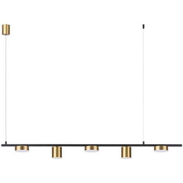 

Подвесной светильник Lumion Flin 6532/57L черный, латунь LED 57W 3000-6000K 2171Лм 220V, Flint 6532/57L