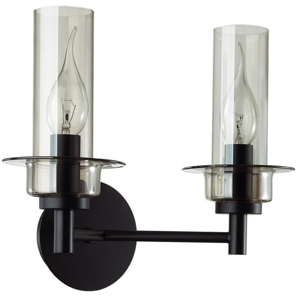 

Бра Lumion Madonna 6555/2W черный/дымчатый/металл/стекло E14 2*40W 220V, Madonna 6555/2W