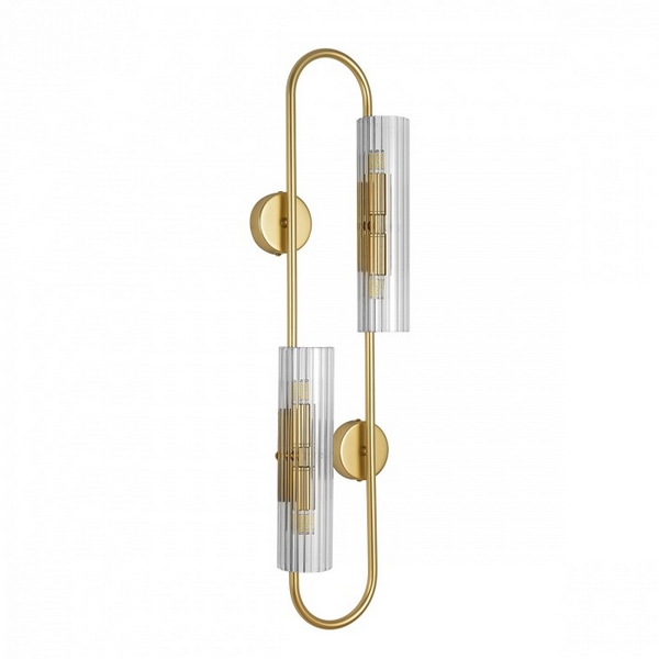 

Бра Lumion Toronto 6560/4W золотой/прозрачный, металл/стекло G9 4*20W 220V, Toronto 6560/4W