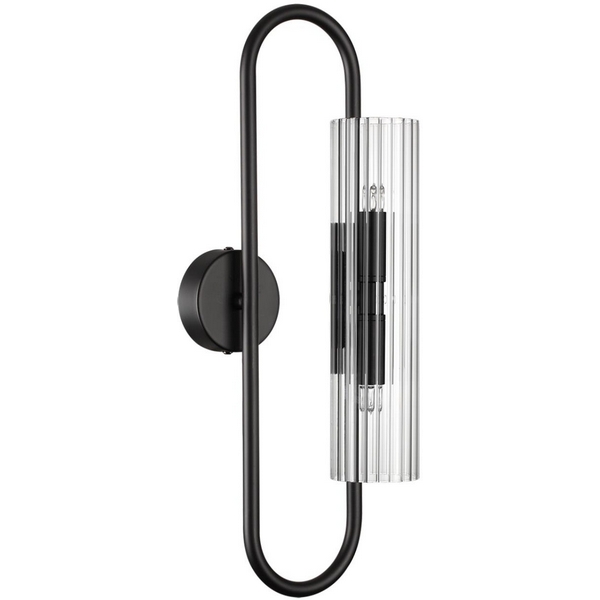 

Бра Lumion Toronto 6561/2W черный/прозрачный/металл/стекло G9 2*20W 220V, Toronto 6561/2W
