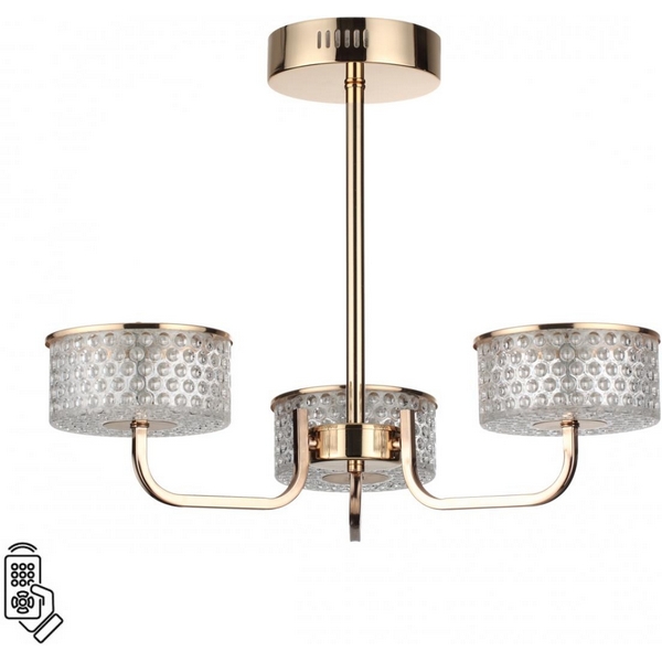 

Потолочная люстра на штанге Lumion Venice 6579/40CL золото/прозрачный/металл/пластик LED 40W 220V, Venice 6579/40CL