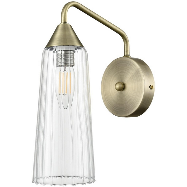 

Бра Lumion Doliana 6584/1W бронза/прозрачный, металл/стекло E14 1*40W 220V, Doliana 6584/1W