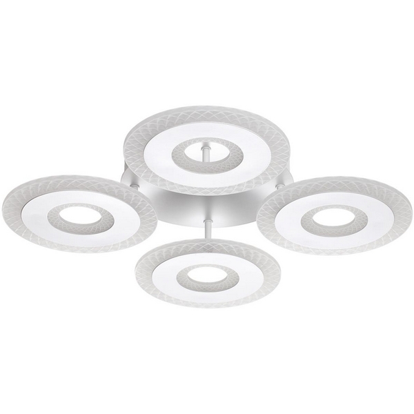 

Потолочная люстра светодиодная Lumion Vandy 8016/70CL белый/прозрачный металл/акрилл LED 70W 220V 3000-6000K, Vandy 8016/70CL