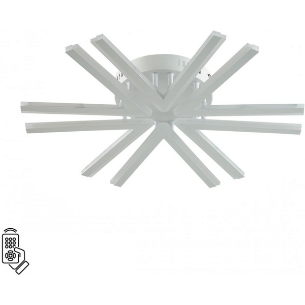 

Потолочная люстра Lumion Alberta 8029/60CL белый/белый, металл/акрил с ПДУ LED 60W 3000-6000К 220V, Alberta 8029/60CL