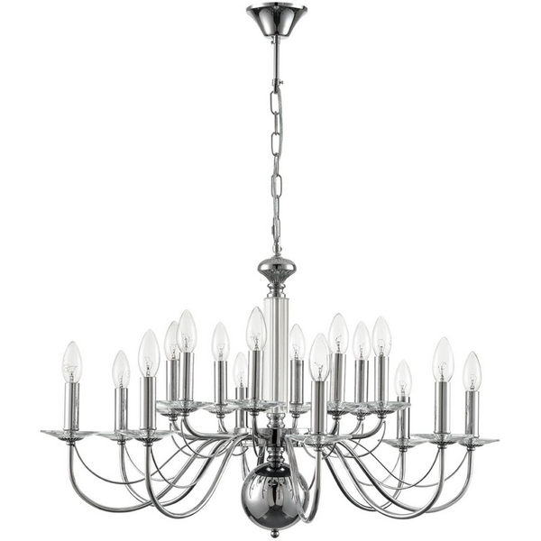 

Подвесная люстра Lumion Incanto 8034/16 хром, металл/стекло Е14 16*40W 220V подсвечник, INCANTO 8034/16