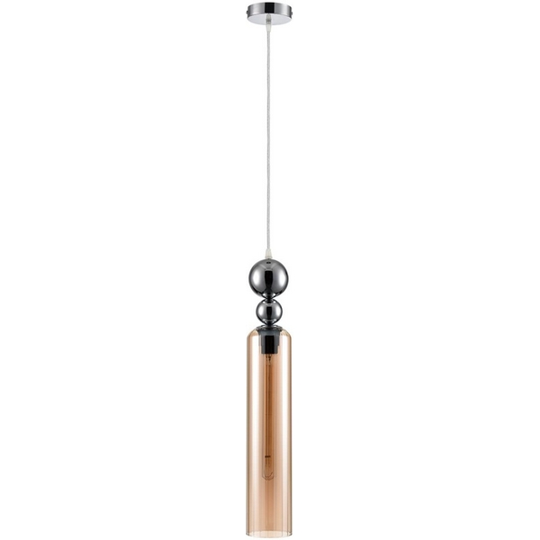 

Подвесной светильник Lumion Lorenzo 8065/1A хром/амбер, металл/стекло E27 1*60W 220V, Янтарный, Lorenzo 8065/1A