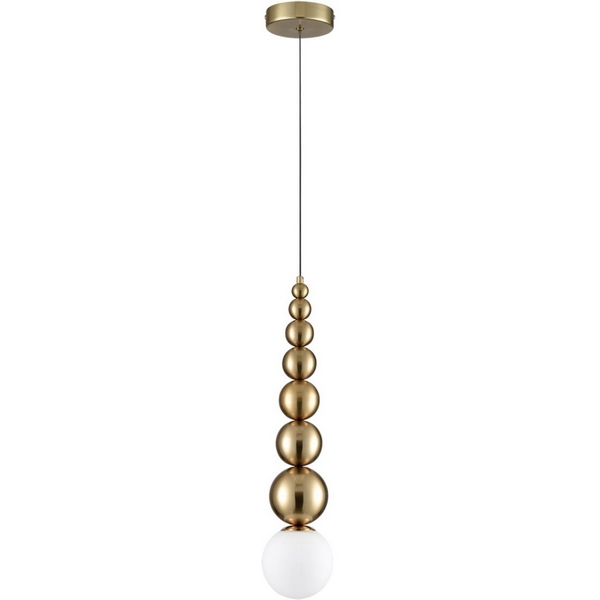 

Подвесной светильник Lumion Solida 8087/1A золото/белый, металл/стекло G9 1*20W 220V, Solida 8087/1A
