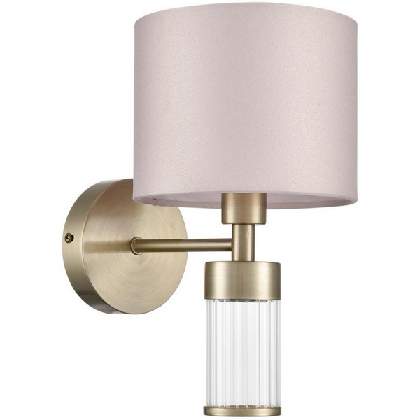 

Бра Lumion Damona 8109/1W латунь титаниум/бежевый, металл/текстиль/стекло E14 40W 220V, Damona 8109/1W