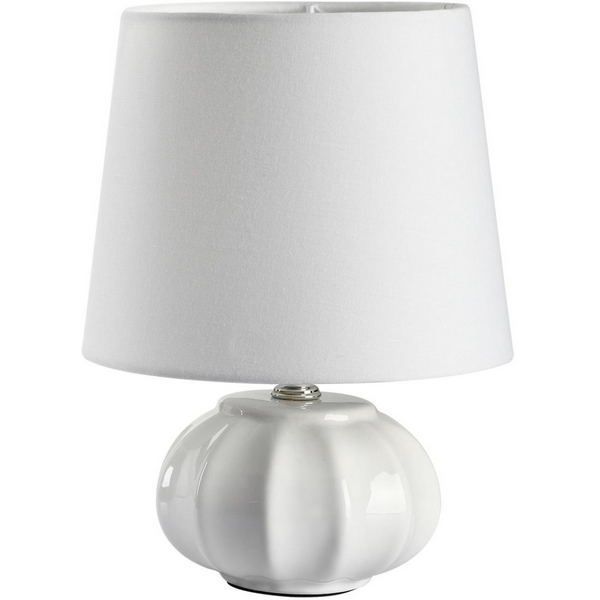 

Настольная лампа Lumion Hama 8145/1T MODERNI LN25 белый, керамика/текстиль Е27 1*60W 220V, Hama 8145/1Т
