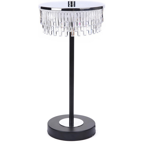

Настольная лампа Lumion Satiana 8204/1TL серебро/черный/прозрачный, металл/акрил LED 7W 4000К 220V, Satiana 8204/1TL