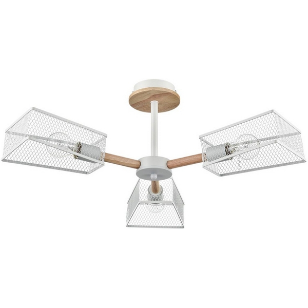 

Потолочная люстра на штанге Lumion Irma 8246/3C белый, металл/дерево Е27 3*60W 220V, Irma 8246/3C