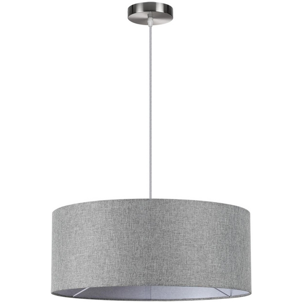 

Подвесной светильник Lumion Nikki 8251/3 никель/серый, металл/текстиль Е27 3*60W 220V, Nikki 8251/3