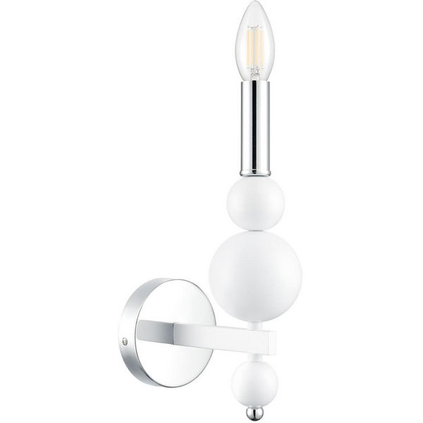 

Бра Lumion Nana 8260/1W белый/хром, E14 1*40W 220V, Nana 8260/1W