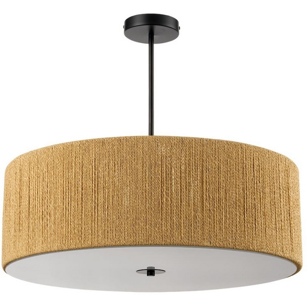 

Потолочная люстра на штанге Lumion Silvana 8286/7 черный/коричневый, металл/веревка/стекло Е14 7*40W 220V, Silvana 8286/7