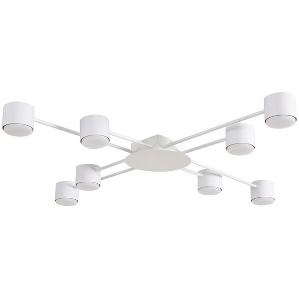 

Люстра потолочная накладная с led-лампами Lumion Benua 8305/8C белый, металл/акрил GX53 LED 8*7W 220V, Черный, Benua 8305/8C