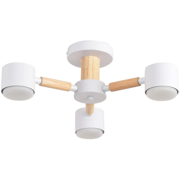 

Потолочная люстра на штанге Lumion Venna 8306/3C белый, металл/дерево GX53 LED 3*7W 220V, Venna 8306/3C