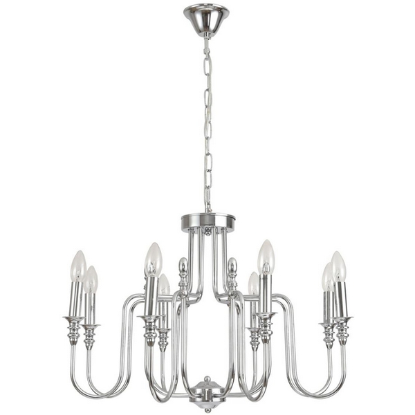 

Подвесная люстра Lumion Suana 8317/8 хром/металл E14 8*40W 220V, Suana 8317/8