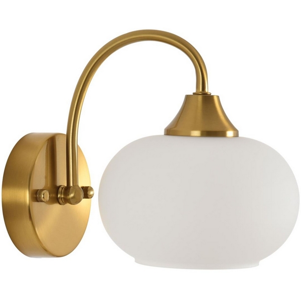 

Бра Lumion Larina 8323/1W латунь/белый, металл/стекло E27 1*60W 220V, Larina 8323/1W