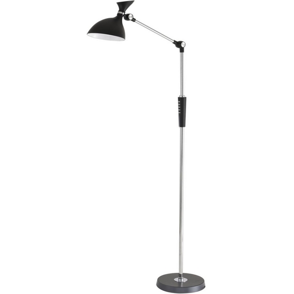 

Торшер светодиодный с выключателем Lumion Horsa 8331/15FL черный, металл/пластик LED 15W 3000/4000/6000K 220-240V ССТ/диммер, Horsa 8331/15FL