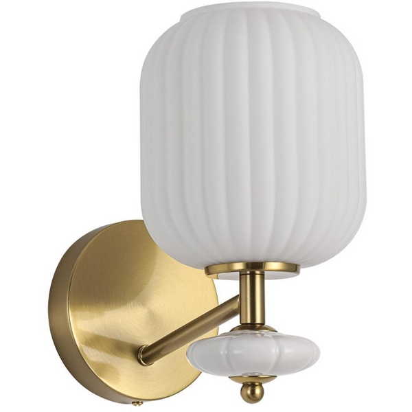 

Бра Lumion Alegra 8334/1W бронза/белый, металл/керамика/стекло E27 40W 220V, Alegra 8334/1W