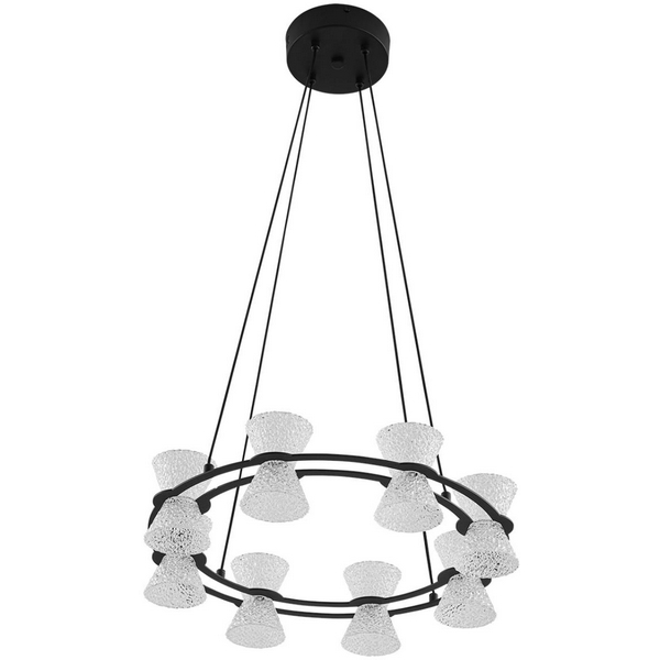

Люстра подвесная Lumion Vinora 8341/28L черный/прозрачный металл/акрил LED 28W 3000K 220V, Vinora 8341/28L