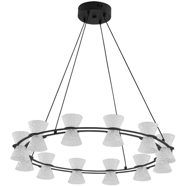 

Люстра подвесная Lumion Vinora 8341/42L черный/прозрачный металл/акрил LED 42W 3000K 220V, Vinora 8341/42L