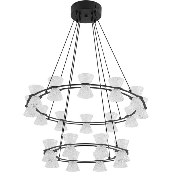 

Люстра подвесная Lumion Vinora 8341/70L черный/прозрачный металл/акрил LED 70W 3000K 220V VINORA, Vinora 8341/70L