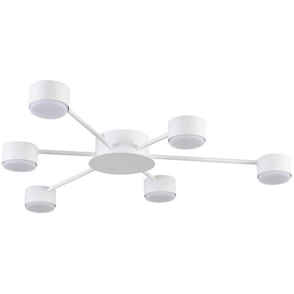 

Потолочная люстра Lumion Torina 8343/6C белый, металл GX53 LED 6*7W 220V, Torina 8343/6C