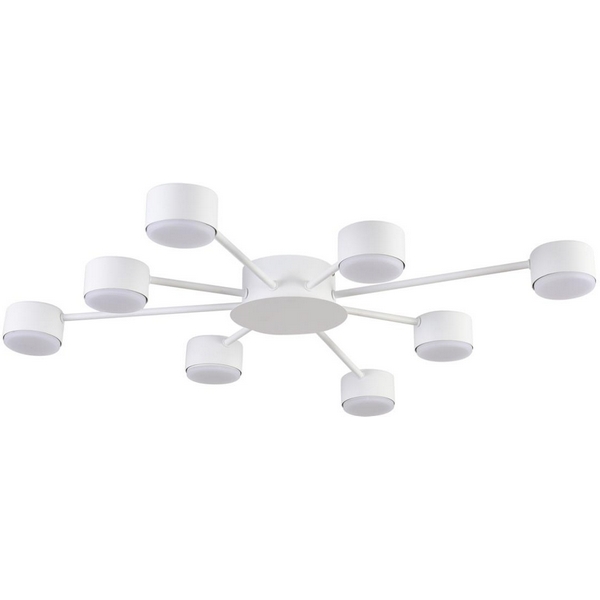 

Потолочная люстра Lumion Torina 8343/8C белый, металл GX53 LED 8*7W 220V, Torina 8343/8C