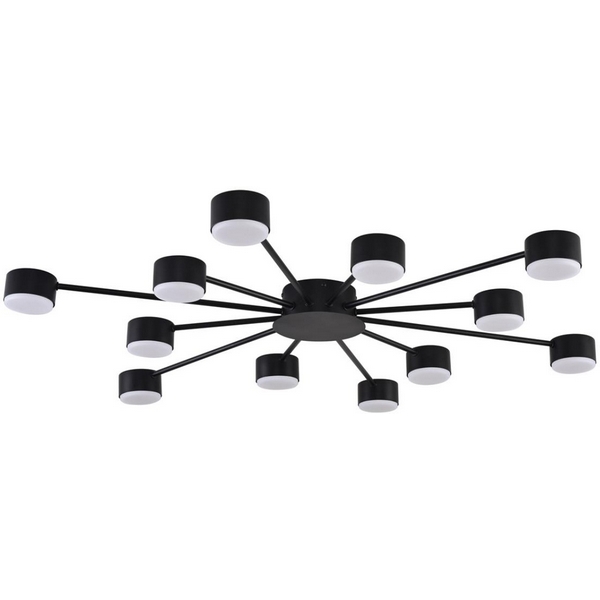 

Потолочная люстра Lumion Torina 8344/12C черный, металл GX53 LED 12*7W 220V, Torina 8344/12C