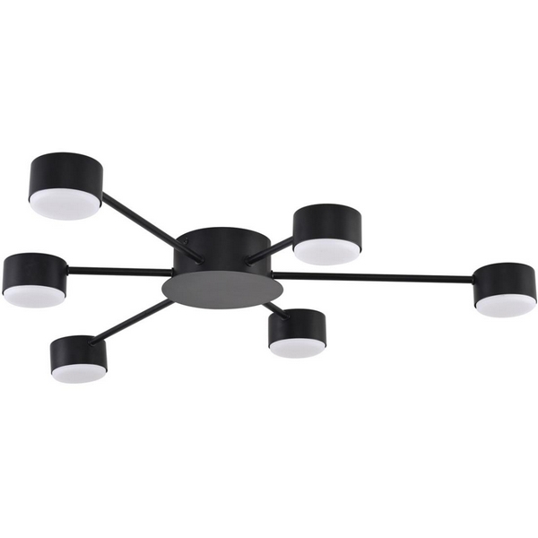 

Потолочная люстра Lumion Torina 8344/6C черный, металл GX53 LED 6*7W 220V, Torina 8344/6C