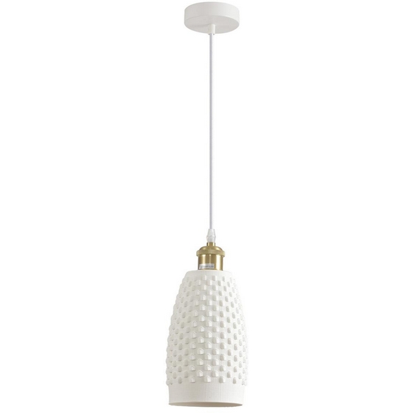 

Подвесной светильник Lumion Canestra 8350/1B белый, металл/керамика E27 60W 220V, Canestra 8350/1B